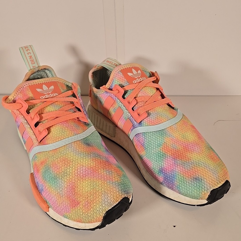Adidas Boost NMD R1 3 Stripe Multicolored Mens Size 8 Sneaker SHW 675001